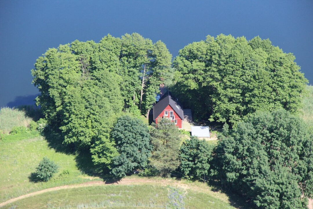 Luftbild Ferienhaus am Fehrlingsee